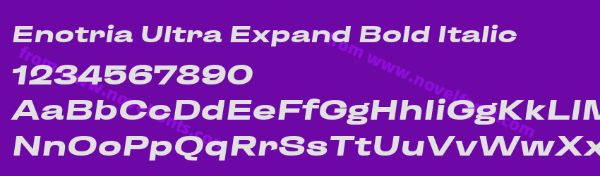 Enotria Ultra Expand Bold ItalicPreview Enotria Ultra Expand Bold ItalicPreview
