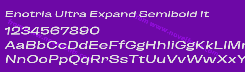 Enotria Ultra Expand Semibold ItPreview Enotria Ultra Expand Semibold ItPreview