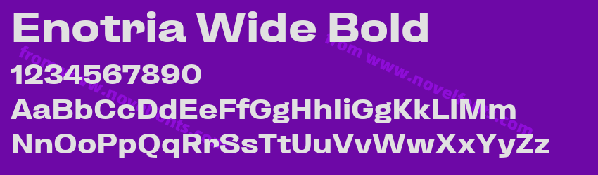 Enotria Wide BoldPreview Enotria Wide BoldPreview