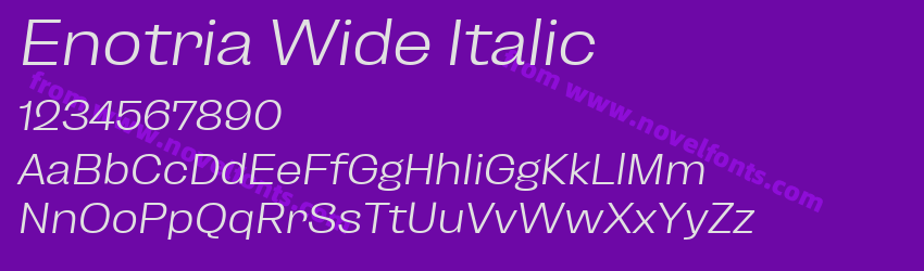 Enotria Wide ItalicPreview Enotria Wide ItalicPreview