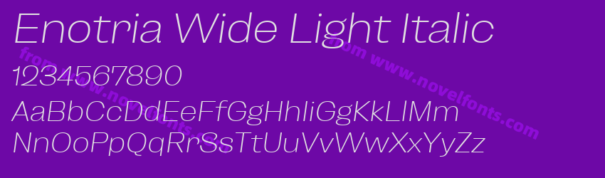 Enotria Wide Light ItalicPreview Enotria Wide Light ItalicPreview
