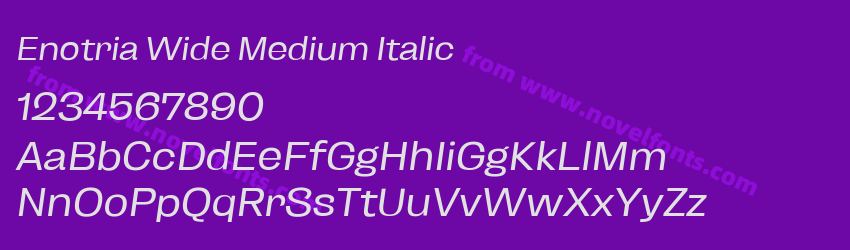 Enotria Wide Medium ItalicPreview Enotria Wide Medium ItalicPreview