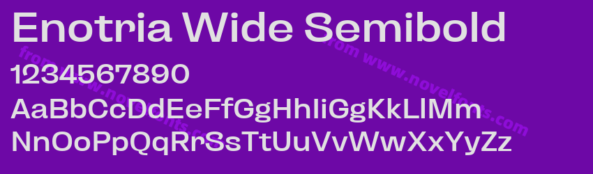Enotria Wide SemiboldPreview Enotria Wide SemiboldPreview