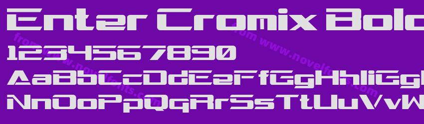 Enter Cromix BoldPreview Enter Cromix BoldPreview