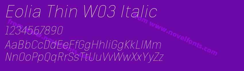 Eolia Thin W03 ItalicPreview Eolia Thin W03 ItalicPreview