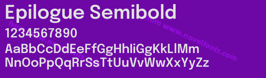 Epilogue SemiboldPreview Epilogue SemiboldPreview
