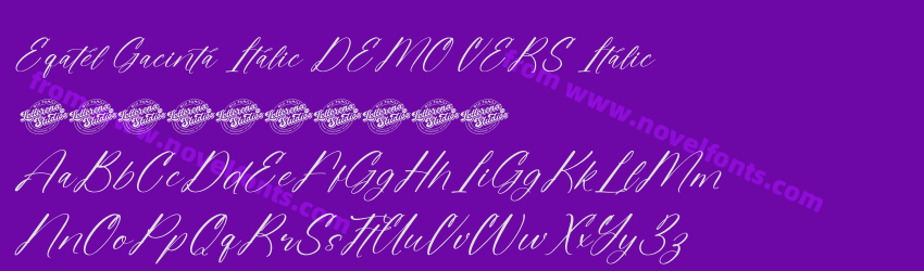 Eqatel Gacinta Italic DEMO VERS ItalicPreview Eqatel Gacinta Italic DEMO VERS ItalicPreview