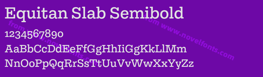 Equitan Slab SemiboldPreview Equitan Slab SemiboldPreview