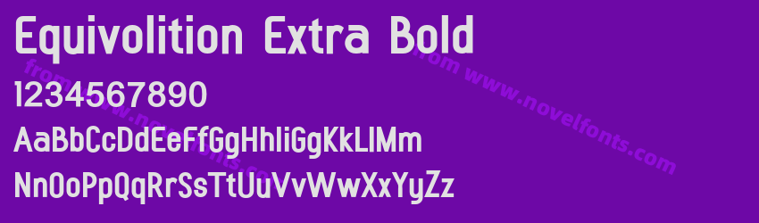 Equivolition Extra BoldPreview Equivolition Extra BoldPreview