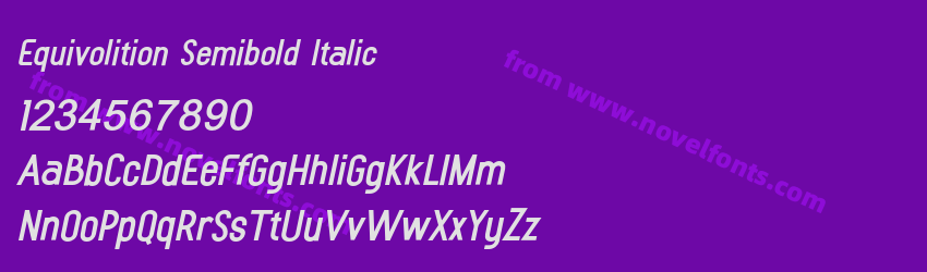 Equivolition Semibold ItalicPreview Equivolition Semibold ItalicPreview