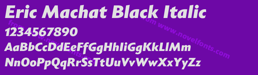Eric Machat Black ItalicPreview Eric Machat Black ItalicPreview