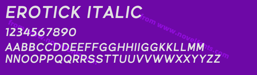 Erotick ItalicPreview Erotick ItalicPreview