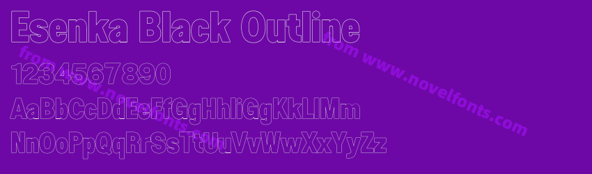 Esenka Black OutlinePreview Esenka Black OutlinePreview