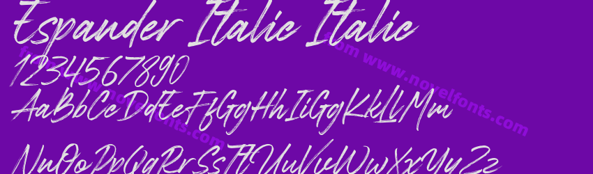 Espander Italic ItalicPreview Espander Italic ItalicPreview