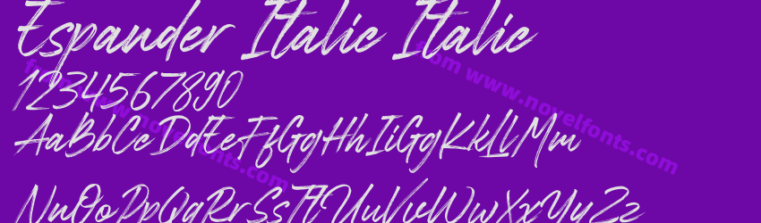 Espander Italic ItalicPreview Espander Italic ItalicPreview