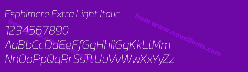 Esphimere Extra Light ItalicPreview Esphimere Extra Light ItalicPreview