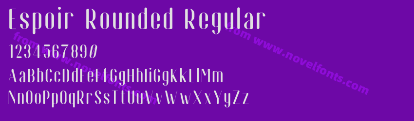 Espoir Rounded RegularPreview Espoir Rounded RegularPreview