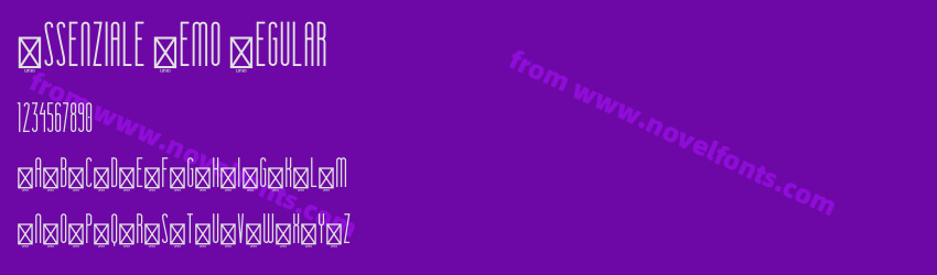 Essenziale Demo RegularPreview Essenziale Demo RegularPreview