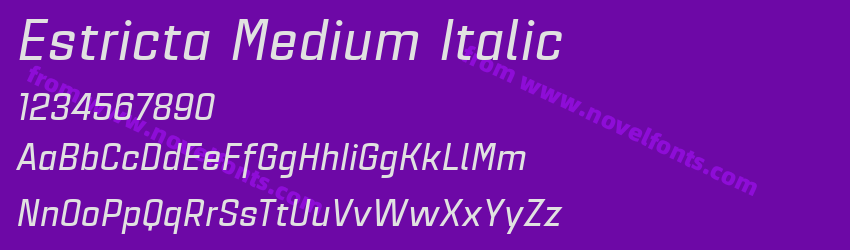 Estricta Medium ItalicPreview Estricta Medium ItalicPreview