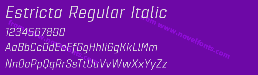 Estricta Regular ItalicPreview Estricta Regular ItalicPreview