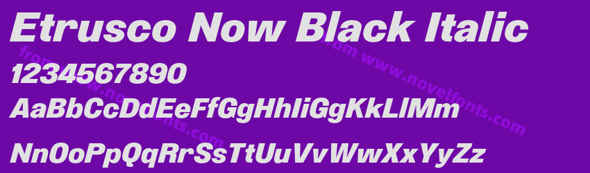 Etrusco Now Black ItalicPreview Etrusco Now Black ItalicPreview