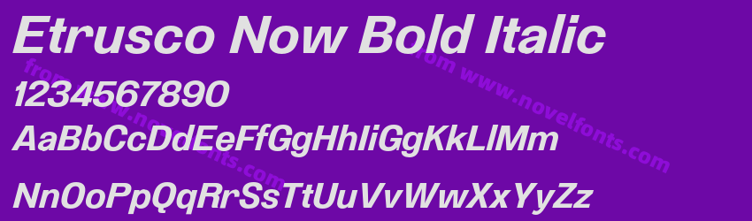 Etrusco Now Bold ItalicPreview Etrusco Now Bold ItalicPreview