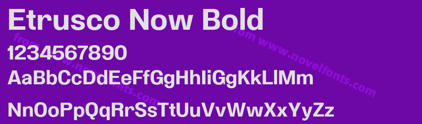 Etrusco Now BoldPreview Etrusco Now BoldPreview