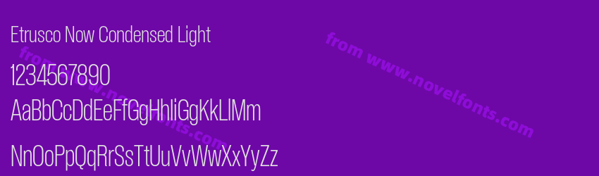 Etrusco Now Condensed LightPreview Etrusco Now Condensed LightPreview