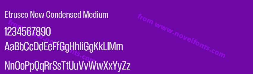 Etrusco Now Condensed MediumPreview Etrusco Now Condensed MediumPreview
