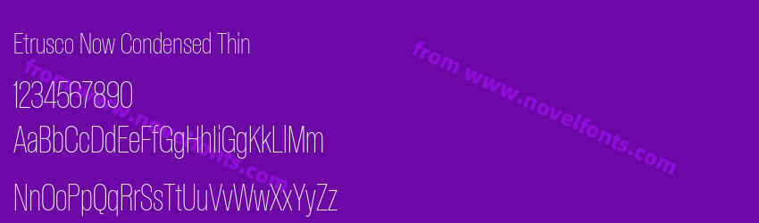 Etrusco Now Condensed ThinPreview Etrusco Now Condensed ThinPreview