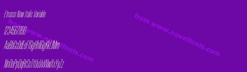 Etrusco Now Italic VariablePreview Etrusco Now Italic VariablePreview
