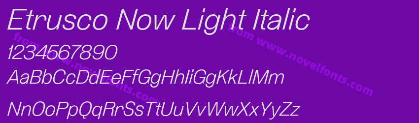 Etrusco Now Light ItalicPreview Etrusco Now Light ItalicPreview