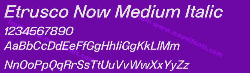 Etrusco Now Medium ItalicPreview Etrusco Now Medium ItalicPreview