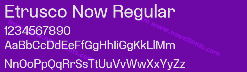 Etrusco Now RegularPreview Etrusco Now RegularPreview