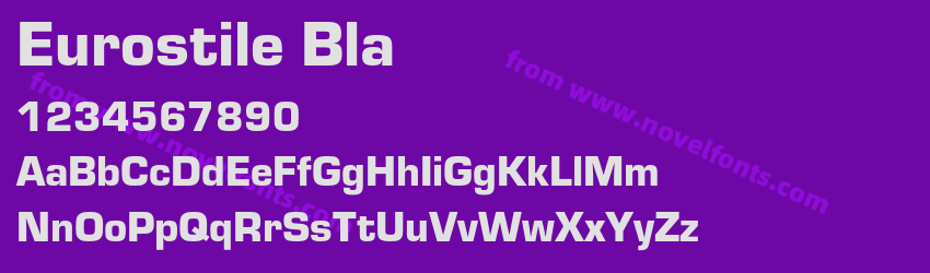 Eurostile BlaPreview Eurostile BlaPreview