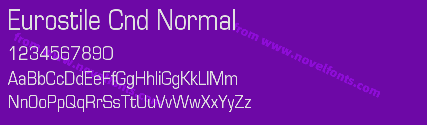 Eurostile Cnd NormalPreview Eurostile Cnd NormalPreview