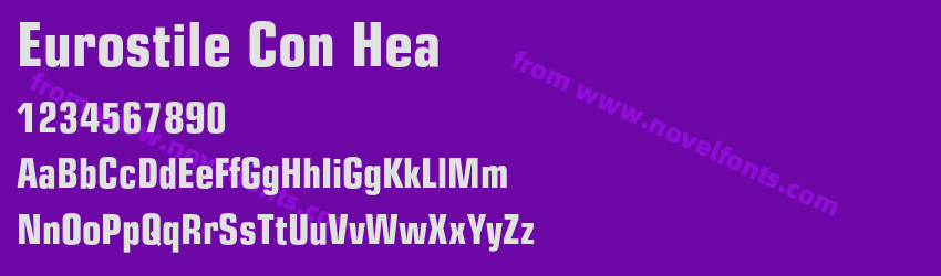 Eurostile Con HeaPreview Eurostile Con HeaPreview