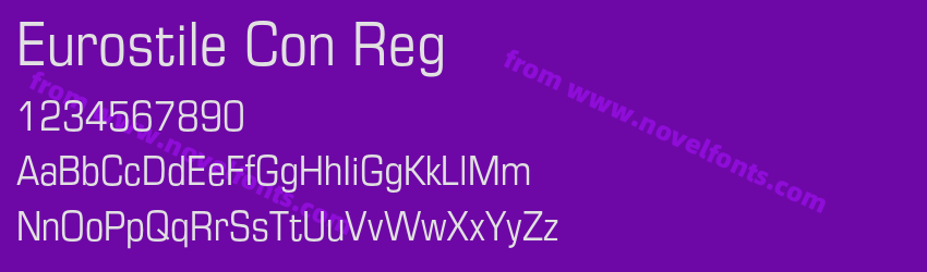 Eurostile Con RegPreview Eurostile Con RegPreview