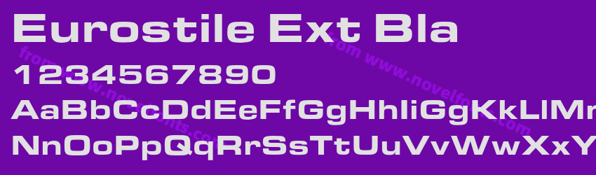 Eurostile Ext BlaPreview Eurostile Ext BlaPreview
