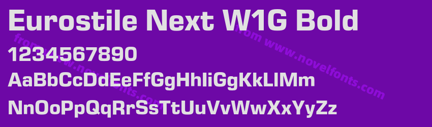 Eurostile Next W1G BoldPreview Eurostile Next W1G BoldPreview