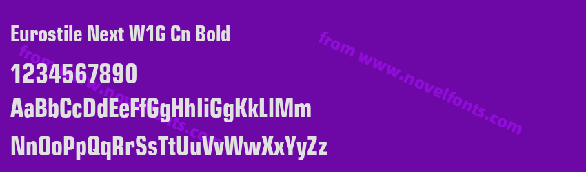 Eurostile Next W1G Cn BoldPreview Eurostile Next W1G Cn BoldPreview
