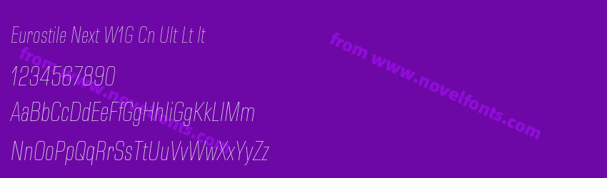 Eurostile Next W1G Cn Ult Lt ItPreview Eurostile Next W1G Cn Ult Lt ItPreview