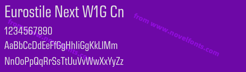 Eurostile Next W1G CnPreview Eurostile Next W1G CnPreview