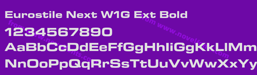 Eurostile Next W1G Ext BoldPreview Eurostile Next W1G Ext BoldPreview