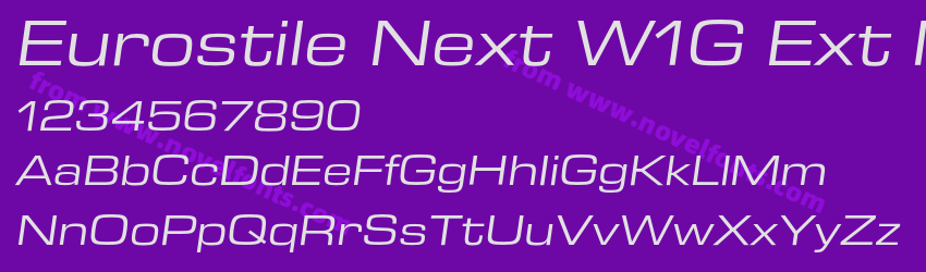 Eurostile Next W1G Ext ItPreview Eurostile Next W1G Ext ItPreview