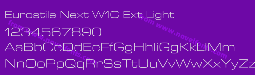 Eurostile Next W1G Ext LightPreview Eurostile Next W1G Ext LightPreview
