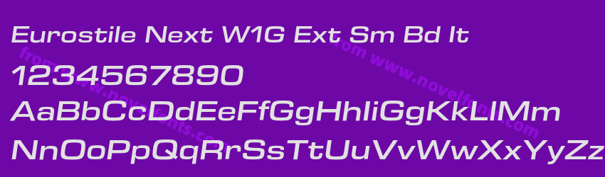 Eurostile Next W1G Ext Sm Bd ItPreview Eurostile Next W1G Ext Sm Bd ItPreview