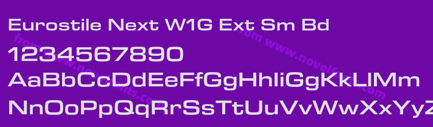 Eurostile Next W1G Ext Sm BdPreview Eurostile Next W1G Ext Sm BdPreview