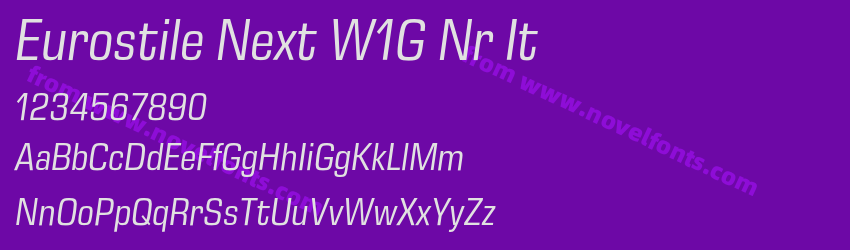 Eurostile Next W1G Nr ItPreview Eurostile Next W1G Nr ItPreview