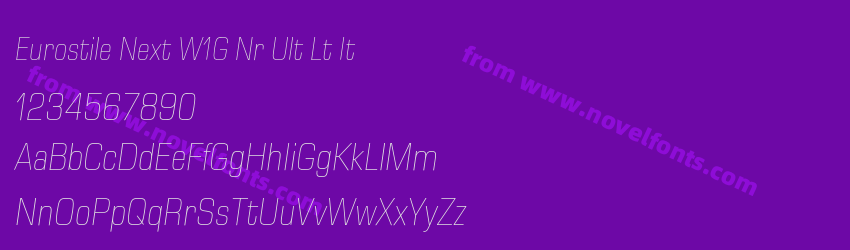 Eurostile Next W1G Nr Ult Lt ItPreview Eurostile Next W1G Nr Ult Lt ItPreview